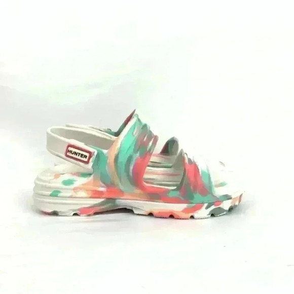 Hunter Women's Bloom Algae Marble Sandal - Picture 2 of 7